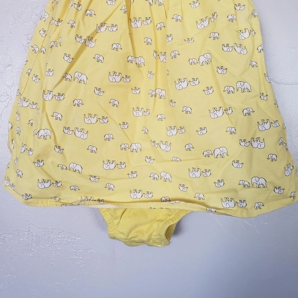 Just One You Carter's Baby Girl 18 Month Yellow Elephant Short Sleeve Bodysuit